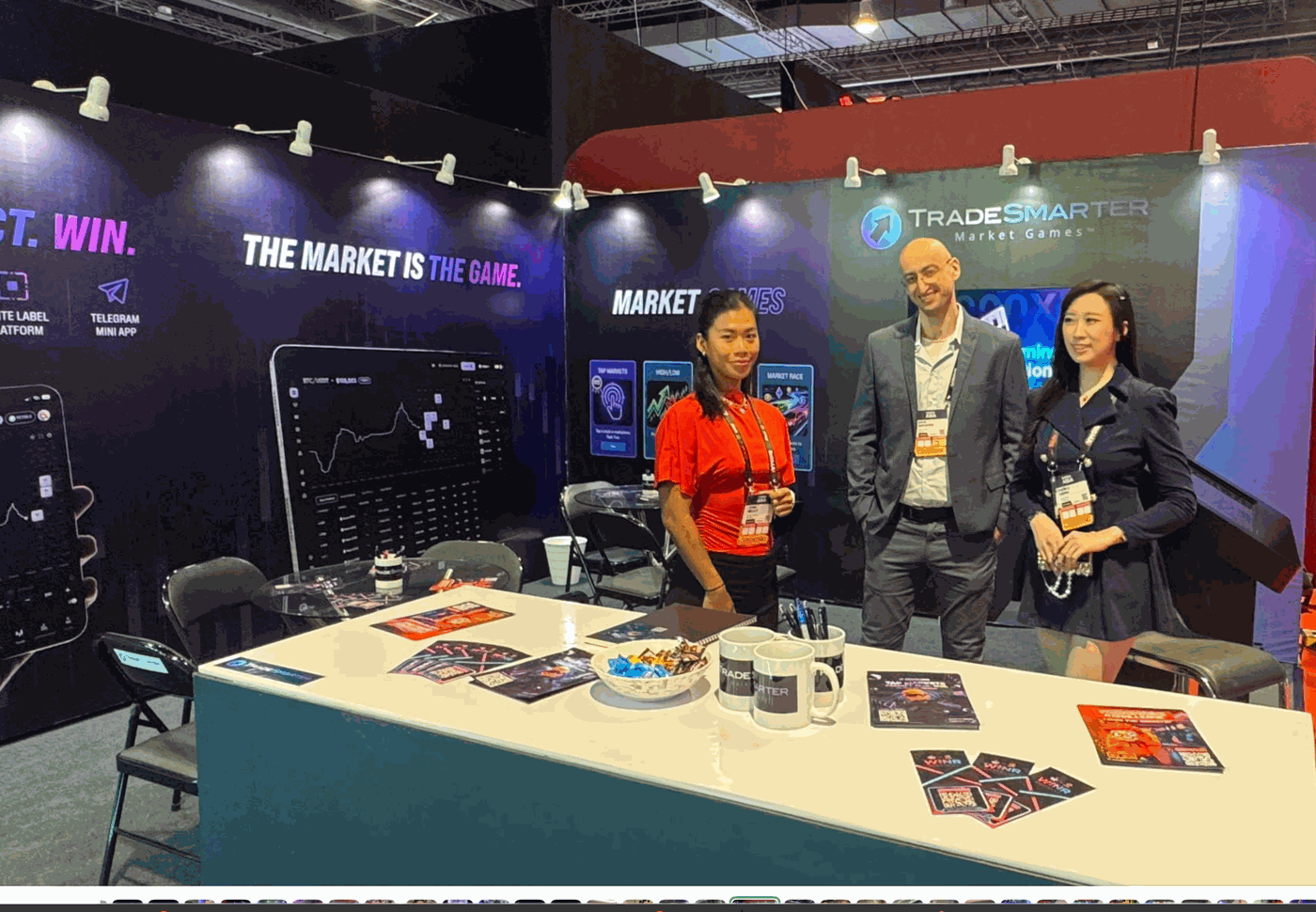 The Tradesmarter Market Games™ stand at SiGMA Asia 2026 in Manila